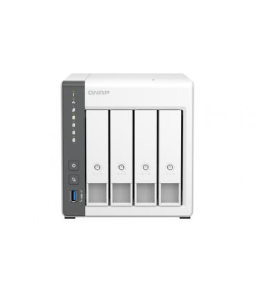 Servidor nas qnap k - ts - 433 - 4g+4xmn10ada800s 4 bahias 4gb gigabit ethernet