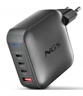 Cargador de portátil gan ngs bud 165w/ 165w/ automático/ voltaje 5-21v