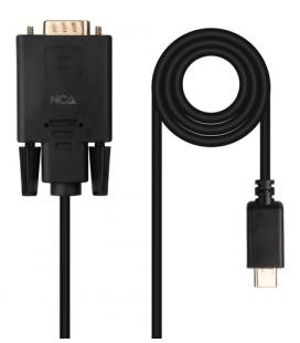 Cable conversor nanocable 10.15.5202/ usb tipo-c macho -vga macho/ 1.8m/ negro