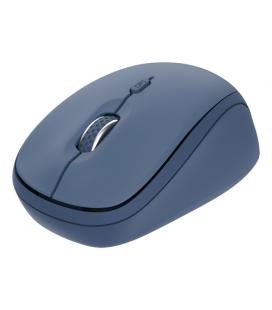 ratón mini inalámbrico trust yvi+ multidispositivo/ hasta 1600 dpi/ azul