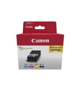 Cartucho de tinta original canon cli-551 multipack/ cian/ magenta/ amarillo/ negro