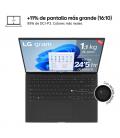 Portátil lg gram 16z90s-g.ad7bb intel core ultra 7-155h/ 32gb/ 2tb ssd/ 16'/ win11