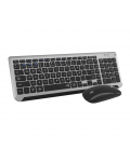 COMBO TECLADO RATON SUBBLIM DUAL PRESTIGE EXTENDIDO GRIS/NEGRO