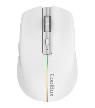 Coolbox Gaming Ratón W01 1600DPI Inalámbrico Blanco