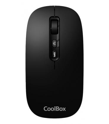 Coolbox Ratón W02-IA Inalámbrico RF+BT Negro