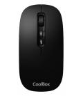 Coolbox Ratón W02-IA Inalámbrico RF+BT Negro