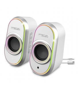 Spirit of gamer altavoz 2.0 fanatic 500 rgb white