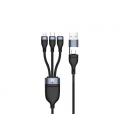 Cable usb 3in1 conceptronic 2m pd 3.0 100w 20v 5a 480mbps e - mark