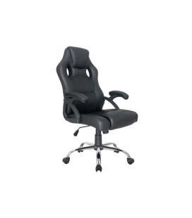 Silla de oficina equip 651016 negra respaldo acolchado ergonomica