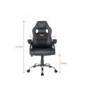 Silla de oficina equip 651016 negra respaldo acolchado ergonomica