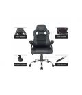 Silla de oficina equip 651016 negra respaldo acolchado ergonomica