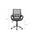 Silla de oficina equip 651014 gris ergonomica