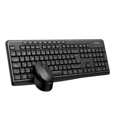 Kit teclado + raton coolbox inalambrico multimedia negro coo - ktr - 03w