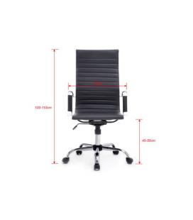 Silla de oficina equip 651001 negra ergonomica respaldo alto
