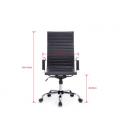 Silla de oficina equip 651001 negra ergonomica respaldo alto