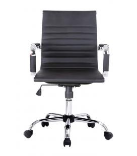 Silla de oficina equip 651002 negra ergonomica respaldo medio
