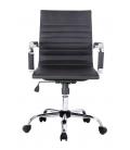 Silla de oficina equip 651002 negra ergonomica respaldo medio