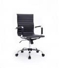 Silla de oficina equip 651002 negra ergonomica respaldo medio