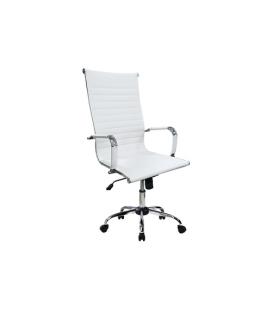 Silla de oficina equip 651017 blanca ergonomica respaldo alto