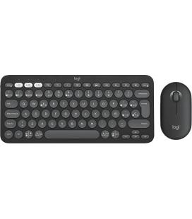 Logitech 920-012227 teclado Ratón incluido Universal RF Wireless + Bluetooth QWERTY Español Grafito