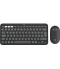 Logitech 920-012227 teclado Ratón incluido Universal RF Wireless + Bluetooth QWERTY Español Grafito