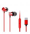 Auriculares aiwa estm - 50usb - c - rd usb tipo c rojo