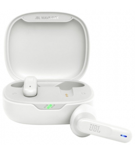 Auriculares bluetooth jbl wave flex con estuche de carga/ autonomía 8h/ blancos