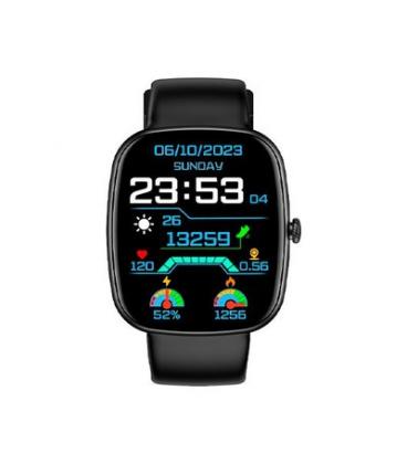 Cool Border Reloj Smartwatch Silicona Negro (Llamadas, Salud, Deporte)