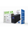 UPS GEMBIRD CON USB Y DISPLAY LCD 1200 VA NEGRO