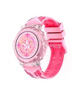 Cool Clever Reloj Smartwatch Silicona Rosa (Llamadas, Salud, Deporte)