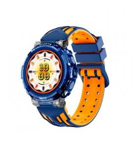 Cool Clever Reloj Smartwatch Silicona Azul/Naranja (Llamadas, Salud, Deporte)