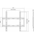 Soporte pantalla equip 32 pulgadas - 55 pulgadas fijo vesa max. 400x400