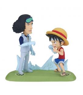 Figura banpresto one piece world collectable figure log stories monkey.d.luffy vs kuzan 9cm