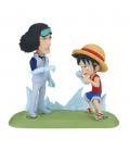 Figura banpresto one piece world collectable figure log stories monkey.d.luffy vs kuzan 9cm