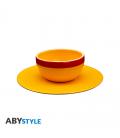 Set cuenco y platillo abystyle one piece sombrero de paja