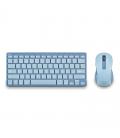 Ngs kit teclado y raton multifuncion recarg azul