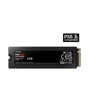 Disco SSD Samsung 990 PRO 2TB/ M.2 2280 PCIe 4.0/ con Disipador de Calor/ Compatible con PS5 y PC