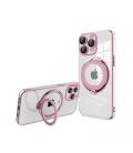 FUNDA COOL IPHONE 15 PRO MAGNETICA RING ROSA