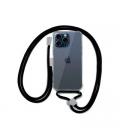 FUNDA COOL IPHONE 15 PRO TRANSPARENTE NEGRO