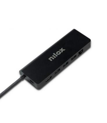 Nilox docking station usbc 8 en 1 dual 4k 1000mbps