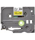Cinta laminada brother tze631 12mm x 8m amarillo - negro
