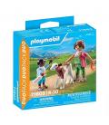 Playmobil - granjera con ternero