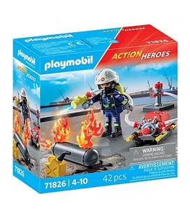 Playmobil - bombero con bomba de agua