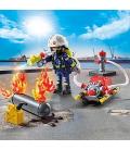 Playmobil - bombero con bomba de agua