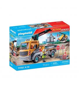 Playmobil - camión de construcción con grúa