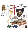 Playmobil - bote pirata con tesoro