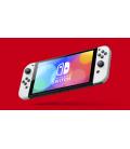 Nintendo switch versión oled blanca/ incluye base/ 2 mandos joy-con
