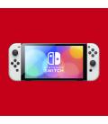 Nintendo switch versión oled blanca/ incluye base/ 2 mandos joy-con