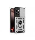 FUNDA COOL IPHONE 16 PRO MAX HARD RING PLATA