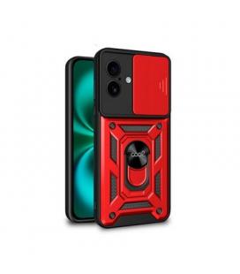 FUNDA COOL IPHONE 16 PLUS HARD RING ROJO